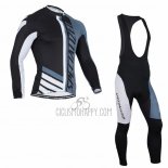 Specialized Cycling Jersey Bib Tight 2016 Men Long Sleeve White and Blue