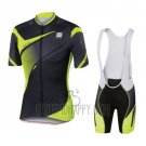 Sportful Cycling Jersey Bib Short 2016 Men Short Sleeve Yellow and Black