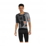 Sportful Cycling Jersey Bib Short 2021 Men Short Sleeve Black Gray Orange