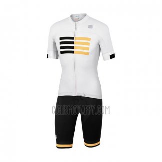 Sportful Cycling Jersey Bib Short 2021 Men Short Sleeve White