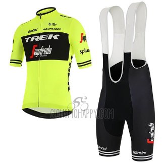 Trek Segafredo Cycling Jersey Bib Short 2019 Short Sleeve Green Black