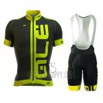 ALE Cycling Jersey Bib Short 2016 Men Short Sleeve Green and Black