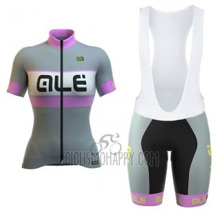 ALE Graphics Prr Bermuda Cycling Jersey Bib Short 2017 Women Short Sleeve Gray
