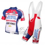 Androni Giocattoli Cycling Jersey Bib Short 2015 Men Short Sleeve White