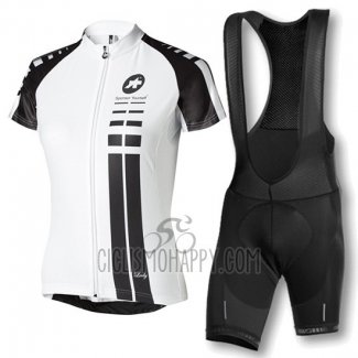 Assos Cycling Jersey Bib Short 2016 Women Short Sleeve White and Black