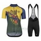 Assos Fastlane Wyndymilla Cycling Jersey Bib Short 2020 Men Short Sleeve Yellow Green