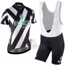 Bianchi Cycling Jersey Bib Short 2017 Women Short Sleeve Black and White