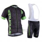 Cannondale Cycling Jersey Bib Short 2016 Men Short Sleeve Green and Black