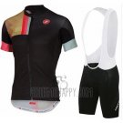 Castelli Cycling Jersey Bib Short 2016 Men Short Sleeve Black and Yellow