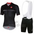 Castelli Cycling Jersey Bib Short 2016 Men Short Sleeve Gray Black