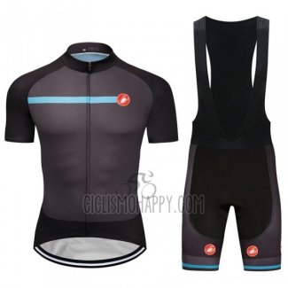 Castelli Cycling Jersey Bib Short 2018 Men Short Sleeve Dark Gray