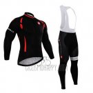 Castelli Cycling Jersey Bib Tight 2015 Men Long Sleeve Bright Black
