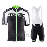 Craft Cycling Jersey Bib Short 2016 Men Short Sleeve Green and Black