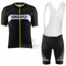 Craft Cycling Jersey Bib Short 2017 Men Short Sleeve Black