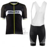 Craft Cycling Jersey Bib Short 2017 Men Short Sleeve Black