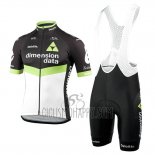 Dimension Data Cycling Jersey Bib Short 2017 Short Sleeve Green and Black