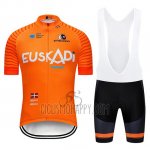 Euskadi Cycling Jersey Bib Short 2019 Men Short Sleeve Orange