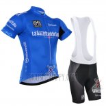 Giro D'italy Cycling Jersey Bib Short 2016 Men Short Sleeve Blue and White