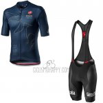 Giro D'italy Cycling Jersey Bib Short 2020 Men Short Sleeve Dark Blue