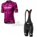 Giro D'italy Cycling Jersey Bib Short 2020 Men Short Sleeve Fuchsia