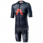 INEOS Grenadiers Cycling Jersey Bib Short 2021 Short Sleeve Dark Blue