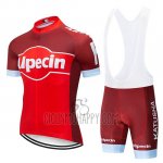 Katusha Alpecin Cycling Jersey Bib Short 2019 Short Sleeve Red White