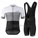 Le Col Cycling Jersey Bib Short 2021 Men Short Sleeve Black White