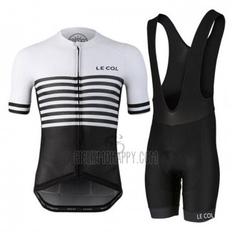 Le Col Cycling Jersey Bib Short 2021 Men Short Sleeve Black White