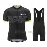 Le Col Cycling Jersey Bib Short 2021 Men Short Sleeve Black Yellow