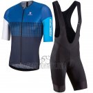 Nalini Velodromo Cycling Jersey Bib Short 2017 Men Short Sleeve Blue