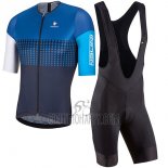 Nalini Velodromo Cycling Jersey Bib Short 2017 Men Short Sleeve Blue
