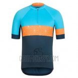 Rapha Cycling Jersey Bib Short 2016 Men Short Sleeve Blue and Orange
