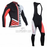 Specialized Cycling Jersey Bib Tight 2016 Men Long Sleeve Black and Orange