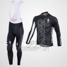 Specialized Cycling Jersey Bib Tight 2016 Men Long Sleeve White and Black
