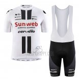 Sunweb Cycling Jersey Bib Short 2020 Short Sleeve White