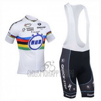 UCI Mondo Campione Lider Quick StepCycling Jersey Bib Short 2013 Men Short Sleeve