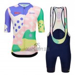 Vuelta Espana Cycling Jersey Bib Short 2023 Men Short Sleeve Pink