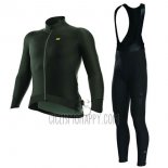 ALE Camo Cycling Jersey Bib Tight 2017 Men Long Sleeve ALE Capo Nord Black