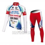 Androni Giocattoli Cycling Jersey Bib Tight 2014 Men Long Sleeve White