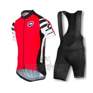Assos Cycling Jersey Bib Short 2016 Men Short Sleeve Red