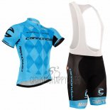Cannondale Cycling Jersey Bib Short 2016 Men Short Sleeve Black and Blue