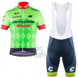 Cannondale Drapac Cycling Jersey Bib Short 2017 Men Short Sleeve Green