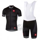 Castelli Cycling Jersey Bib Short 2017 Men Short Sleeve Deep Black