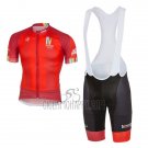Castelli Cycling Jersey Bib Short 2017 Men Short Sleeve Maratone Red