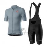 Castelli Cycling Jersey Bib Short 2020 Men Short Sleeve Gray