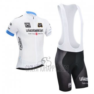Giro D'italy Cycling Jersey Bib Short 2014 Men Short Sleeve White
