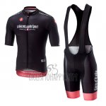 Giro D'italy Cycling Jersey Bib Short 2018 Men Short Sleeve Black