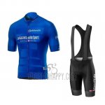Giro D'italy Cycling Jersey Bib Short 2019 Men Short Sleeve Blue