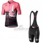 Giro D'italy Cycling Jersey Bib Short 2020 Men Short Sleeve White Black Pink