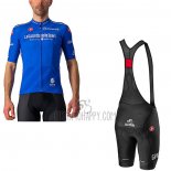 Giro D'italy Cycling Jersey Bib Short 2021 Men Short Sleeve Blue